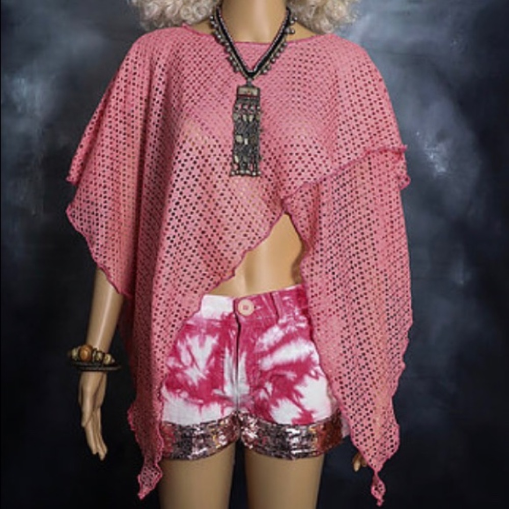 Ladies Mesh Poncho